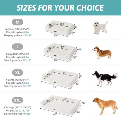 Faux Rabbit Fur Orthopedic Dog Bed, Dog Bed - Image 3