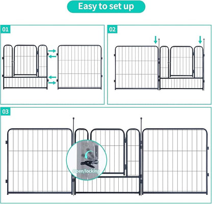 Dog Playpen, Portable Outdoor Dog Fence, Dog Playpen - Image 3