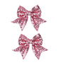 3-inch Sequined Bow Hair Clips For Baby Girls, Kids and Young Women Birthday by Koolgil