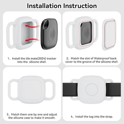 DDJ 2-Pack Dog Collar Holder for Tile Life360 Mate 2022 Tracker, Waterproof - Image 9