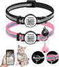 2 Pack QR Code Cat Collar for Lost Cat Recovery, Breakaway Reflective Collar by Taghelp