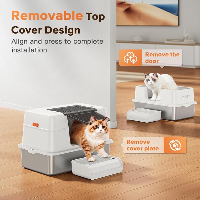 Stainless Steel Cat Litter Box - Image 3