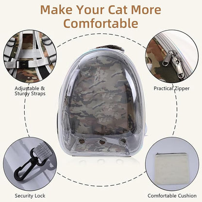 Cat Backpack Carrier Back Expandable Bubble Pet Carrier Backpack - Image 4
