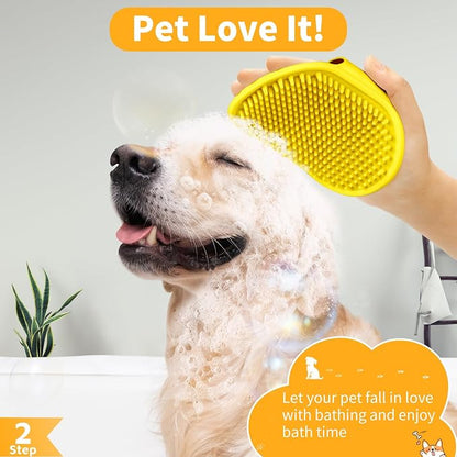 Comotech 6PCS Dog Bath Brush & Dog Toothbrush | Adjustable Handle Shampoo Brush - Image 3