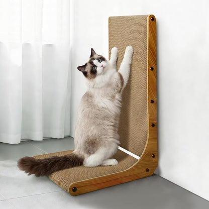 AGYM Cat Scratcher, 23 inch L Shape Cat Scratching Pad - Image 5