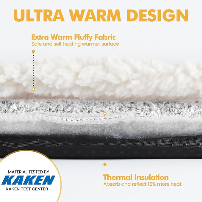 Self Warming Cat Bed Self Heating Cat Dog Mat 24 x 18 inch Extra Warm Thermal - Image 3