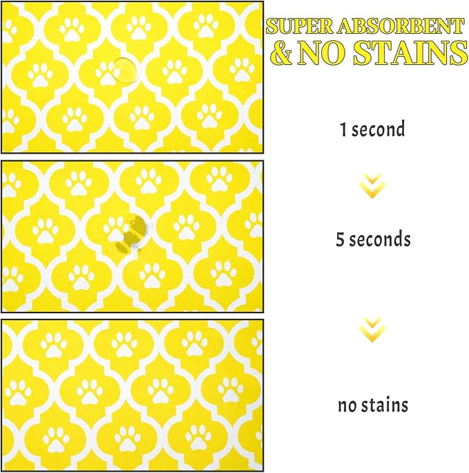 Dog Food Mat 16X24 Inch Pet Feeding Absorbent Mats - Image 3