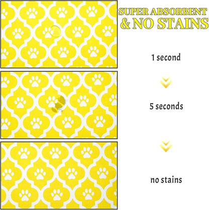 Dog Food Mat 16X24 Inch Pet Feeding Absorbent Mats - Image 3