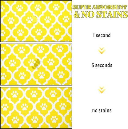Dog Food Mat 17X30 Inch Pet Feeding Absorbent Mats - Image 3