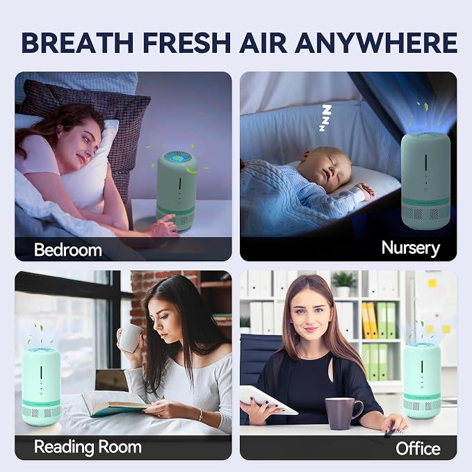Air Purifiers for Home, H13 HEPA Small Air Purifier for Room up to 960ft² - Image 8