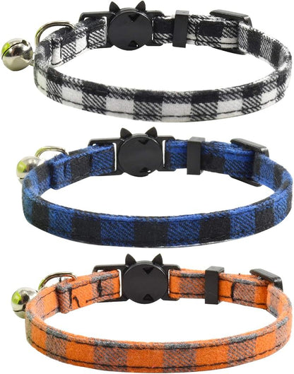 Breakaway cat Collars with Bell, Durable & Safe Cute Kitten Collars Safety - Image 2