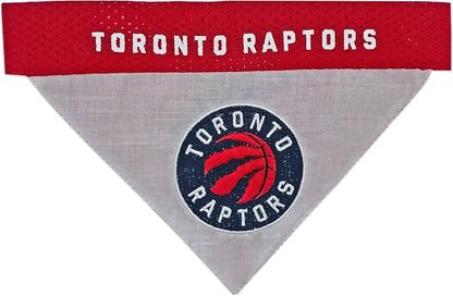 NBA Dog Bandana -Toronto Raptors Reversible Pet Bandana. 2 Sided Home & Away - Image 2