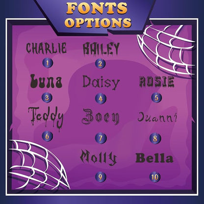 Spooky Dog Tag, Halloween Personalized Dog Tags - Image 6