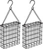 2Pcs Outdoor Suet Cage Bird Feeder, Wild Bird Feeder, Single Suet Cake Capacity by Unknown