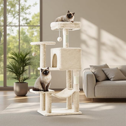 DUMOS Small 44 Inch Cat Tree Tower, Cat Climbing Tower - Image 7
