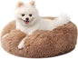 Calming Donut Dogs Beds for Small Dogs Washable, 19inch Fluffy Round Puppy Bed by nononfish