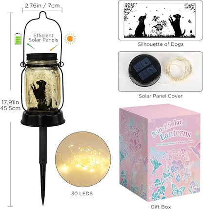 kyoryuger Dog Solar Lanterns 3in1 Dog Light Garden Decor Gifts - Image 4