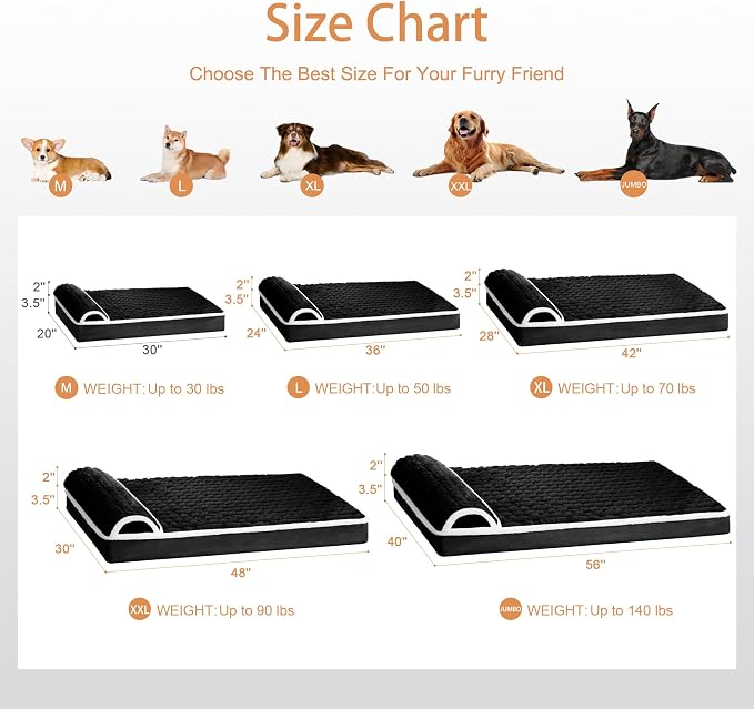 Orthopedic XL Dog Bed Large Sized Dog - Image 7
