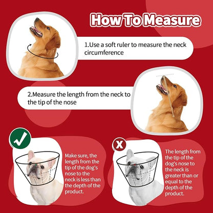 Dog Cone Collar Soft Cone for Medium Dogs After Surgery Adjustable Elizabethan - Image 3