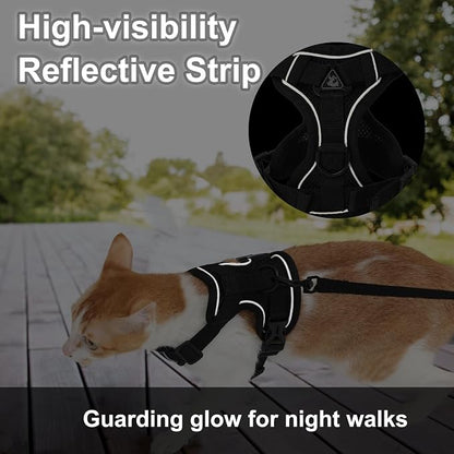 Cat Harness and Leash, Reflective Cat Harness Escape Proof - Image 6