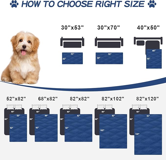 Smiry Waterproof Dog Bed Cover Blanket 30x53, Soft Reversible Pet Blanket - Image 6