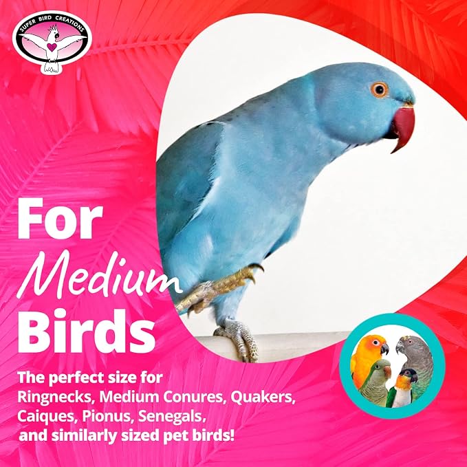 Super Bird Creations SB324 Colorful Cotton Rope Bungee Bird Toy, Medium Bird - Image 3