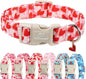 Valentines Dog Collar for Medium Dogs by Babolepet