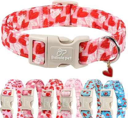 Valentines Dog Collar for Small Dogs by Babolepet
