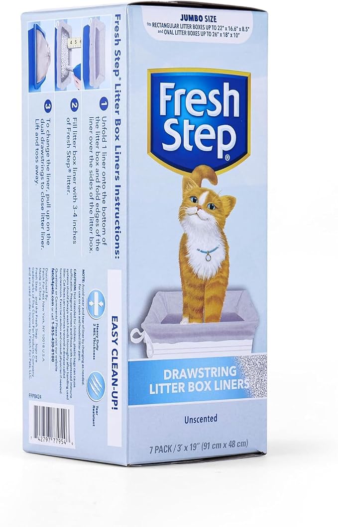 Fresh Step Drawstring Large Litter Box Liners | Heavy Duty Liners - Image 3