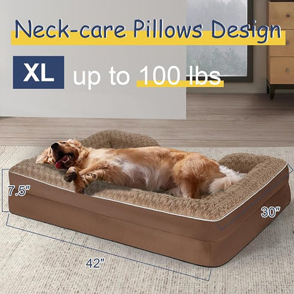 Orthopedic Dog Bed for Large Medium Sized, Washable Memory Foam Large Dog Bed - Image 4