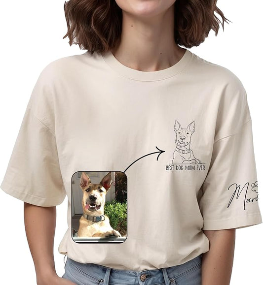 Custom Dog Mom Shirt Gifts for Women, Mother's Day Hoodie, Custom Shirt by Lavape