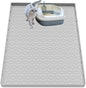 Cat Litter Mat for Litter Box, Silicone Large Cat Litter Trapping Mat by Jacooxi