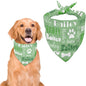 Personalized Dog Bandanas Custom Neckwear Name Button Anti-loosening Dog Scarf by Unknown