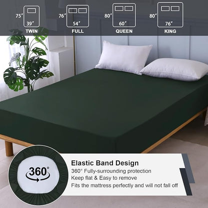 Queen Mattress Protector Waterproof, Fitted Sheet Style Breathable Mattress - Image 5