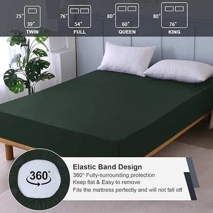 Full Mattress Protector Waterproof, Fitted Sheet Style Breathable Mattress Cover - Image 5