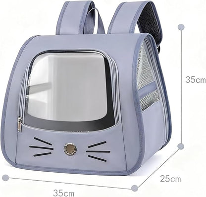 Pet Backpack Carrier, Traveler Breathable Transparent Carrier - Image 2