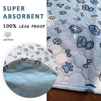 Washable Pee Pads for Dogs, 2 Pack Reusable Puppy Pads, Absorbent Whelping Pads - Image 2