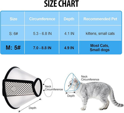 Depets Adjustable Recovery Pet Cone E-Collar - Image 3