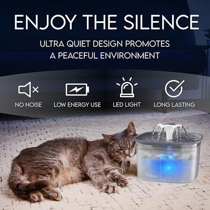 Veken Innovation Award Winner 95oz/2.8L Pet Fountain, Automatic Cat Water - Image 8