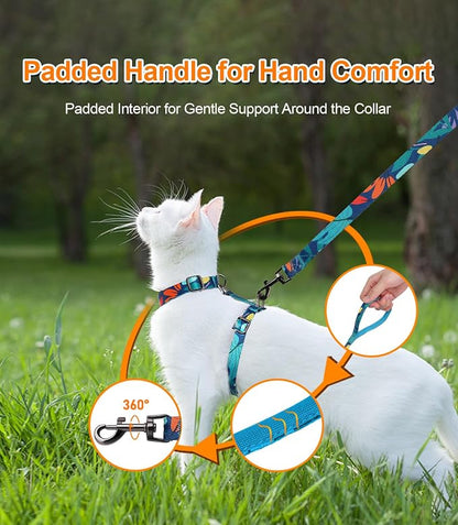 Halypet Cat Harness and Leash Set, Escape Proof Cat Harness, Comfortable Soft - Image 5