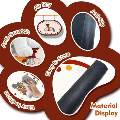Dog Food Mat 20''x12'', Small Pet Feeding Mat, Non-Slip Rubber Pet Food Mat - Image 4