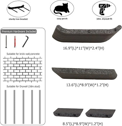 Wall Mounted Cat Shelves and Perches, Scratcher Cat Beds & Furniture - Image 4