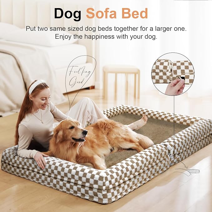 Large Dog Bed Orthopedic Washable: Beds Bolster XL Bed Medium Large Dogs Egg - Image 3