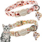 Cat Collar, 2 Pack Cute Cat Collars Breakaway by DOGWONG