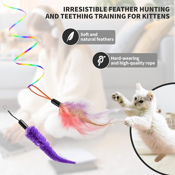 Interactive Cat Toys for Indoor Cats, Automatic Hanging Electric Cat Teaser - Image 9