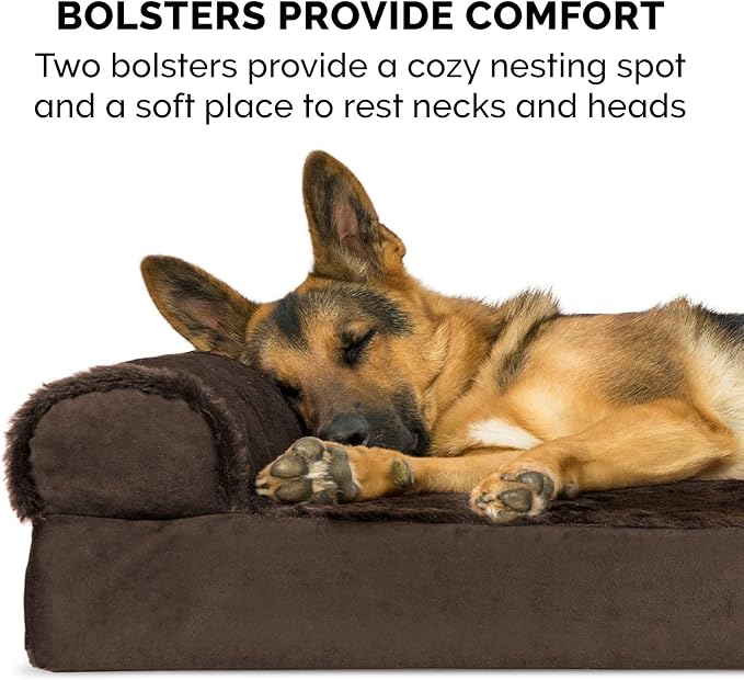Furhaven Orthopedic Dog Bed for Large Dogs w/ Removable Bolsters & Washable - Image 10