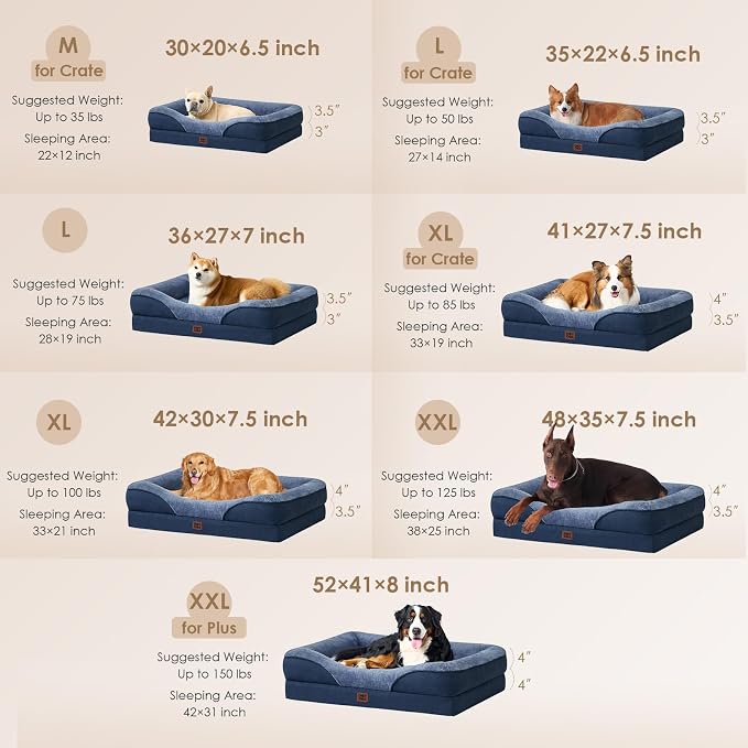 EHEYCIGA Orthopedic XXL Dog Bed - Image 5