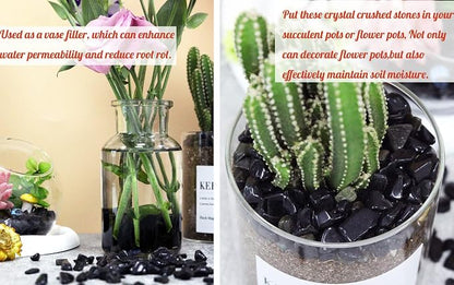 Obsidian Healing Crystal Chips Bulk Gemstones Sets Tumbled Crushed Stones - Image 3