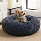 WNPETHOME Calming Dog Beds for Large Dogs, Anti-Anxiety Donut Pet Bed, Fluffy by WNPETHOMEPETSHOME