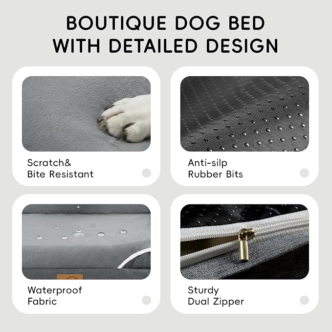 Homemate Dog Bed Large Sized Dog: 42x30 inch Orthopedic Large Dogs Bed XL - Image 6